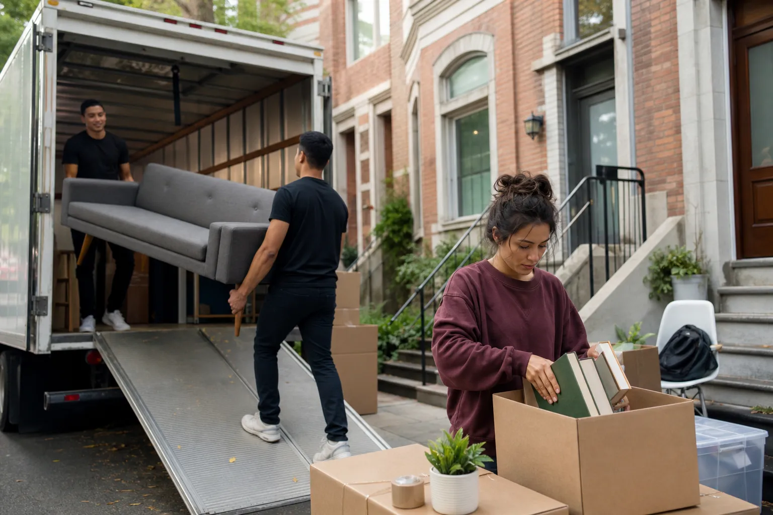 5. Hybrid approach: hire help for heavy items and do the boxes yourself — student moving tips Windsor