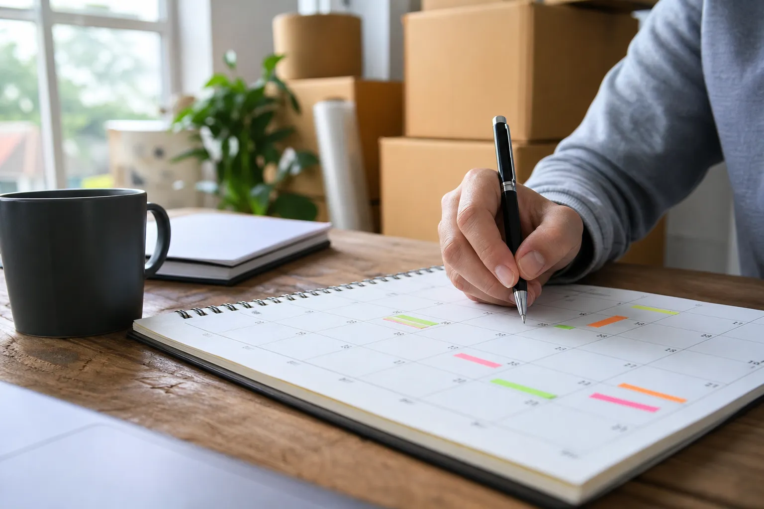 2. Calendar and schedule: when to do what — long distance moving checklist Canada