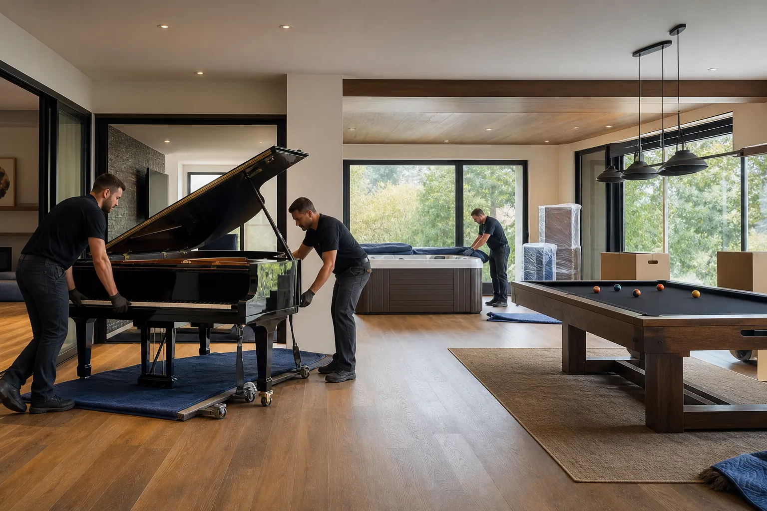 5. Specialty items: pianos, hot tubs and pool tables — long distance moving checklist Canada